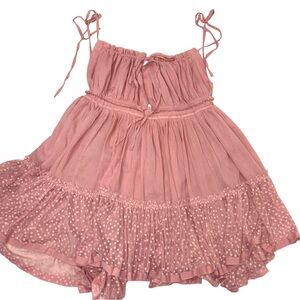 NWT Sweet Lovely by Jen HALTER OPEN BACK BILLOWY MINI DRESS sz Large